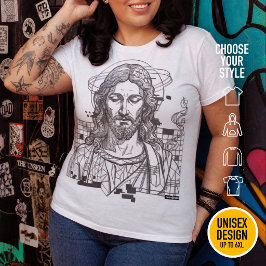 Camiseta Grade de Anaglifo Christian Christwave Jesus Crist