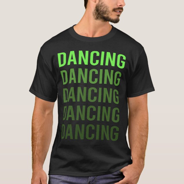 Camiseta Gradiente Branco Dançando Dançarino (Frente)
