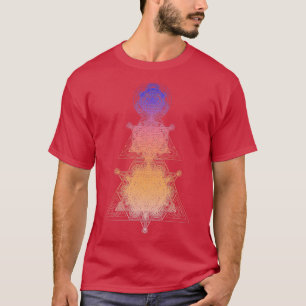 Camiseta Gradiente da Super Geometria do Triângulo