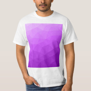 Camiseta Gradiente de lavanda roxa padrão de malha geométri