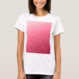 Camiseta Gradiente de luz rosa Geométrica Malha Padrão