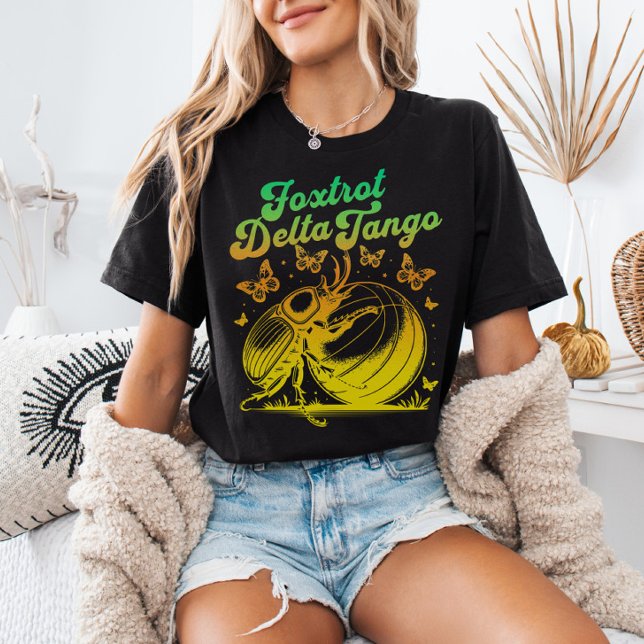 Camiseta Gradiente FDT Anti-Trump do FDT do Fxtrot Delta Ta (Criador carregado)