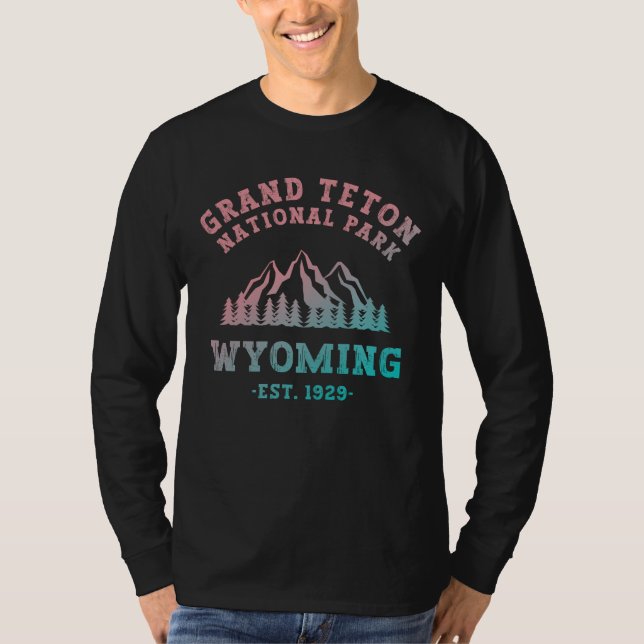 Camiseta Gradiente Grand Teton National Park Wyoming EUA (Frente)