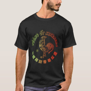 Camiseta Gradiente Vermelho E Verde De Molho Quente Srirach