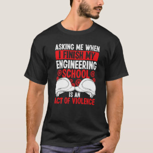 Camiseta Gradu do Engenheiro de Graduação da Ensino de Enge