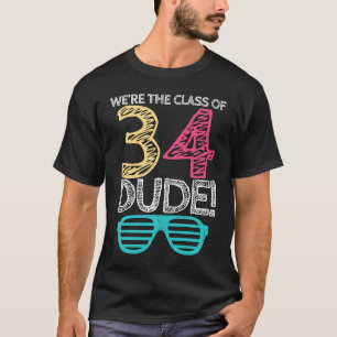 Camiseta Graduação 2034 A pré-escola cresce com a Classe Me