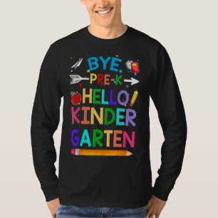 Camiseta Graduação Antes K Olá Jardim De Infância De Volta 