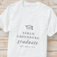 Graduação Chic Simples Mínima Moderna do formando