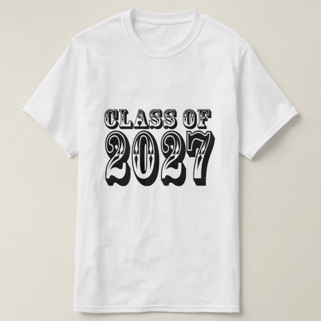 Camiseta Graduação da Turma de 2027 Ocidental (Frente do Design)