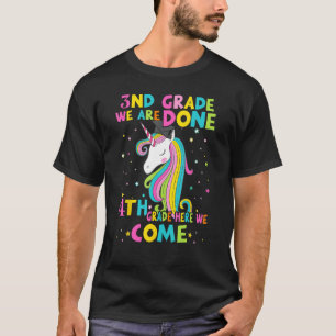 Camiseta Graduação de 3ª série Mágica Unicórnio 4º GRAU