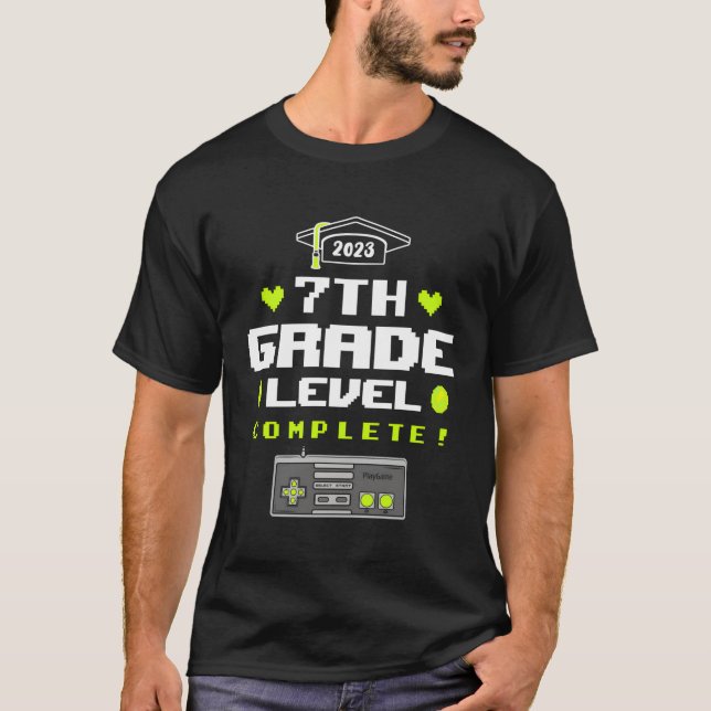Camiseta Graduação de 7 de Nível Superior de Sétima Classe  (Frente)