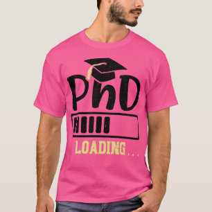 Camiseta Graduação de Carregamento de PhD