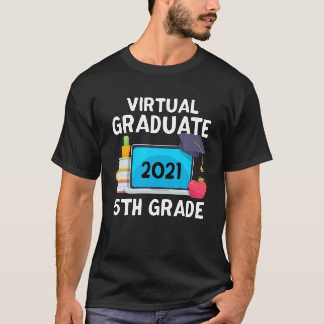 Camiseta Graduação de Classe do 5 do Formando Virtual 2021  (Frente)