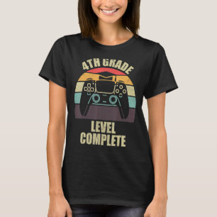 Camiseta Graduação de Crianças de Jogos do Nível 4º