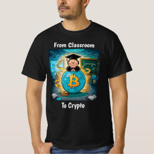 Camiseta Graduação de Criptomoeda Personalizada Preto