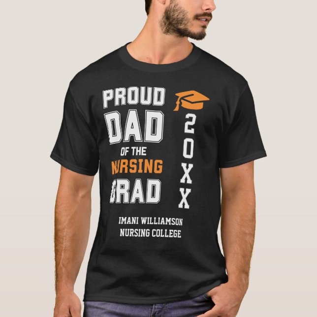 Camiseta Graduação de Dia de os pais de ENFERMEIRAMENTO de  (Frente)
