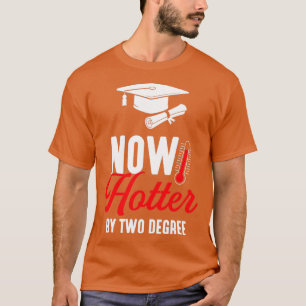 Camiseta Graduação de dois graus mais quente para mestrados