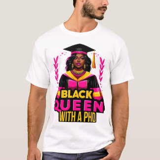 Camiseta Graduação de Doutorado da Rainha Negra