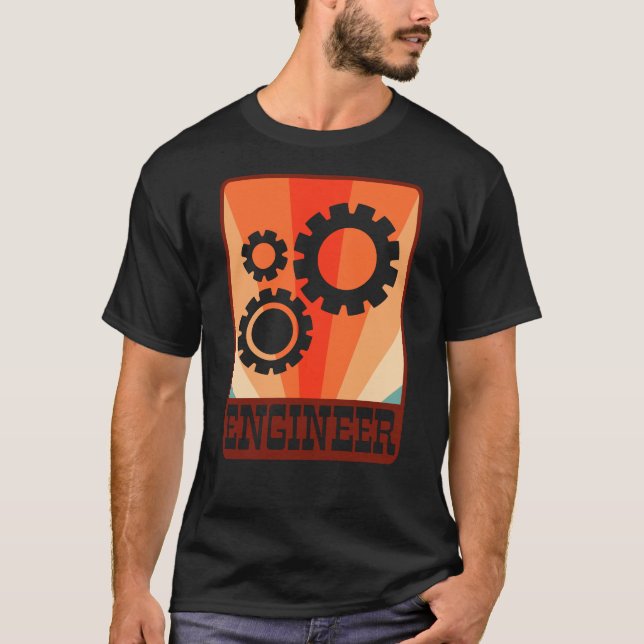 Camiseta Graduação de engenharia mecânica de Engenheiros en (Frente)