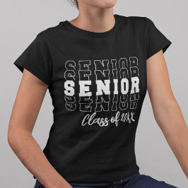 Camiseta Graduação de fontes em negrito com mais velho a qu