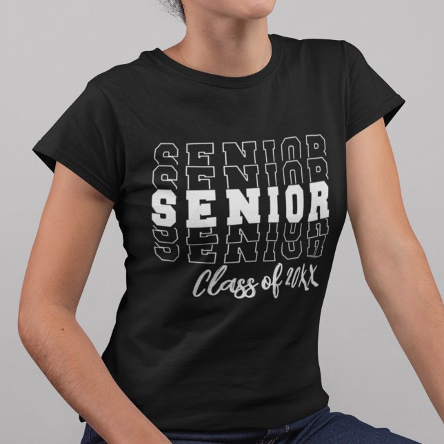 Camiseta Graduação de fontes em negrito com mais velho a qu (Criador carregado)