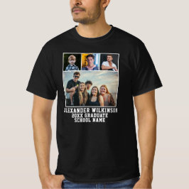 Camiseta Graduação de Foto de Script Moderno em Negrito 4 P