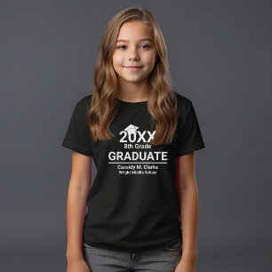 Camiseta Graduação de Foto Minimalista do 8º ano