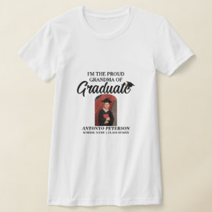 Camiseta Graduação de Fotos da Vovó Orgulhosa de Arco Moder