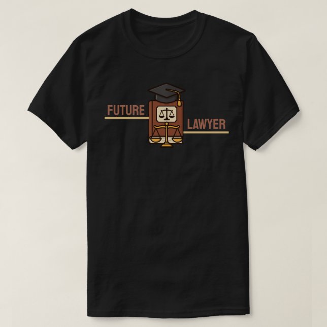 Camiseta Graduação de Futuro Advogado  (Frente do Design)