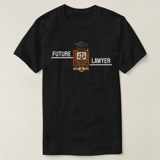 Camiseta Graduação de Futuro Advogado  (Frente do Design)