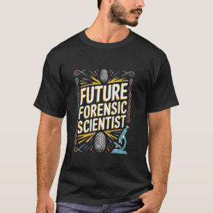 Camiseta Graduação de Futuro Cientista Forense para Criança