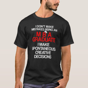Camiseta Graduação de Mba para Licenciados de Negócios 10
