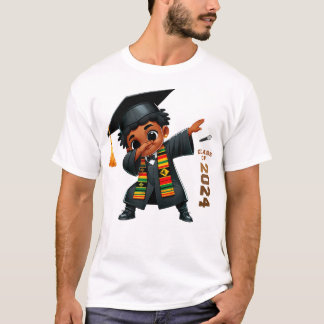 Camiseta Graduação de Menino Negro Africano