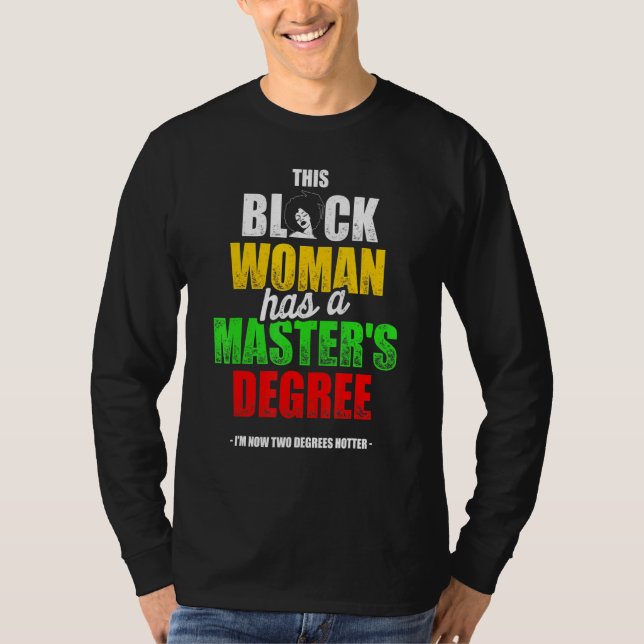 Camiseta Graduação de Mestrados da Rainha Negra 10 (Frente)
