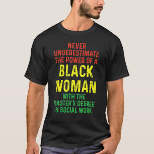 Camiseta Graduação de Mestrados de Trabalho Social da Rainh