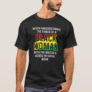 Camiseta Graduação de Mestrados de Trabalho Social da Rainh