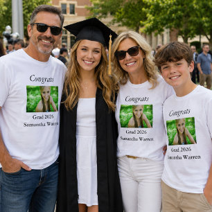 Camiseta Graduação de Parabéns Foto