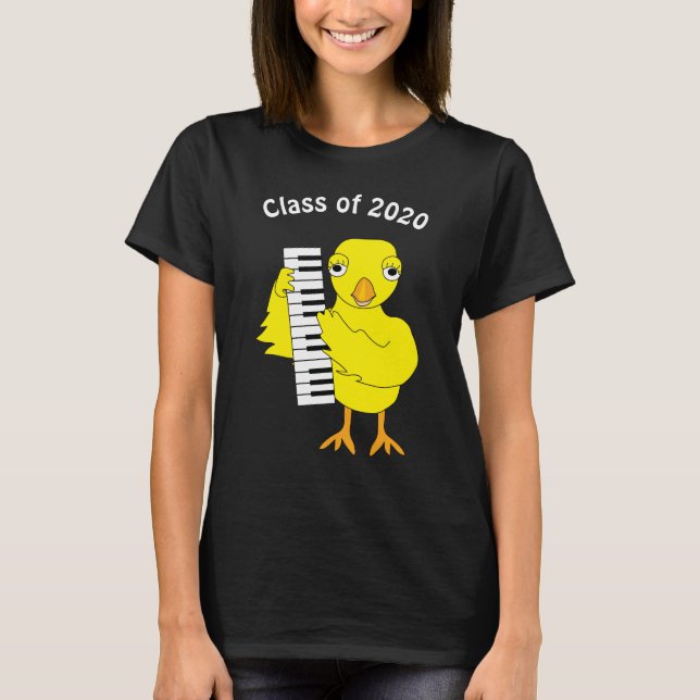 Camiseta Graduação de Pintinho Piano (Frente)