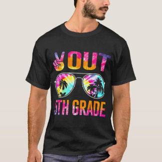 Camiseta Graduação De Ti Tie Dye Do Grau Peace Out 5 No Dia