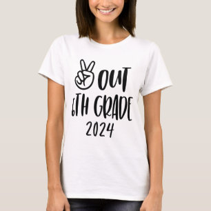 Camiseta Graduação De Tie Dye Do Grau 6 No Dia Passado Da E