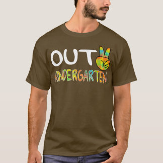 Camiseta Graduação de Tie Dye do Jardim de Infância