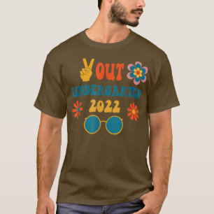 Camiseta Graduação Do Jardim de Infância Out Peace 2022 Eng
