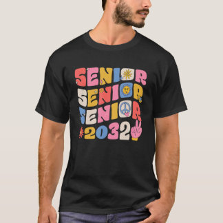 Camiseta Graduação Do Mais velho Groovy 2032 De Volta À Cla