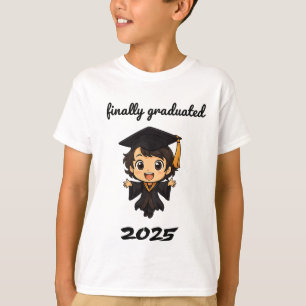 Camiseta Graduação em Chibi em 2025 - Finalmente Gradu