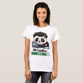 Camiseta Graduação em Enfermagem Panda RN Carregando 100% C