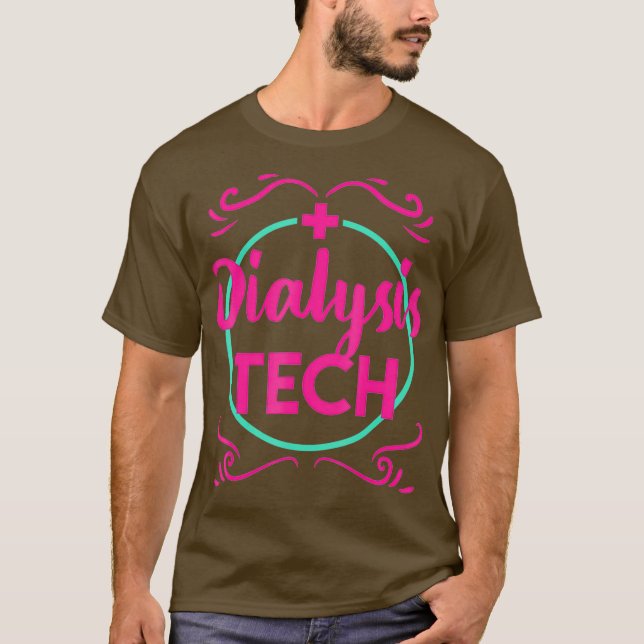 Camiseta Graduação em Hemodiálise Tecnológica por Técnicos  (Frente)