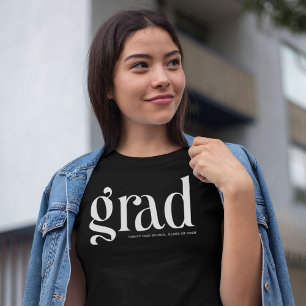 Camiseta Graduação em preto e branco com Formando simples d