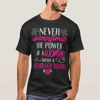 Camiseta Graduação em Psicologia Mulheres PhD PsyD