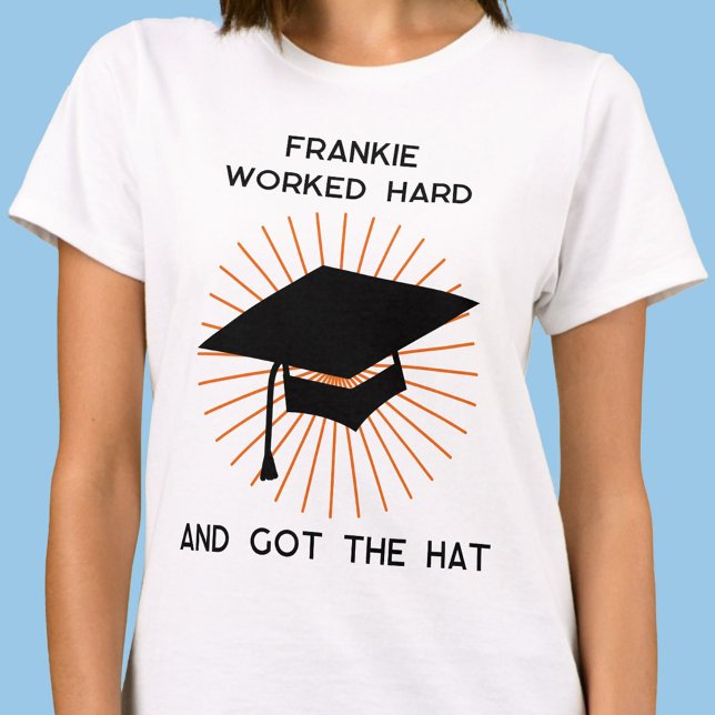 Camiseta Graduação Engraçada Personalizada (Criador carregado)