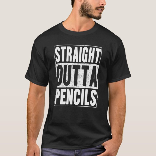 Camiseta Graduação Escolar hetero Out Pencils (Frente)